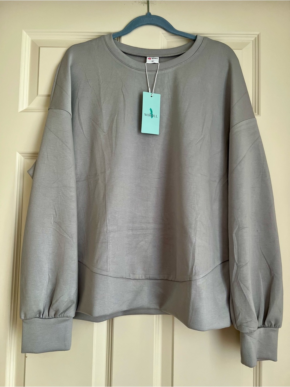 WIHOLL Buttery Soft Relaxed Crewneck Sweatshirt - Gray XL